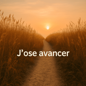 Un chemin lumineux symbolisant le courage d’oser se rendre visible