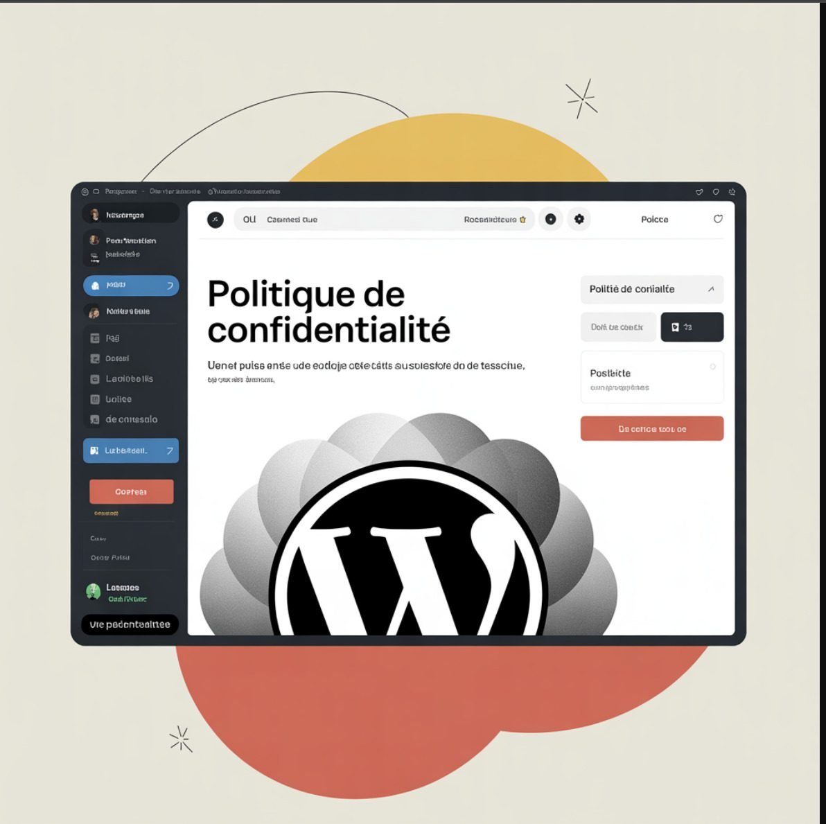 Mentions légales et politique de confidentialité sur WordPress